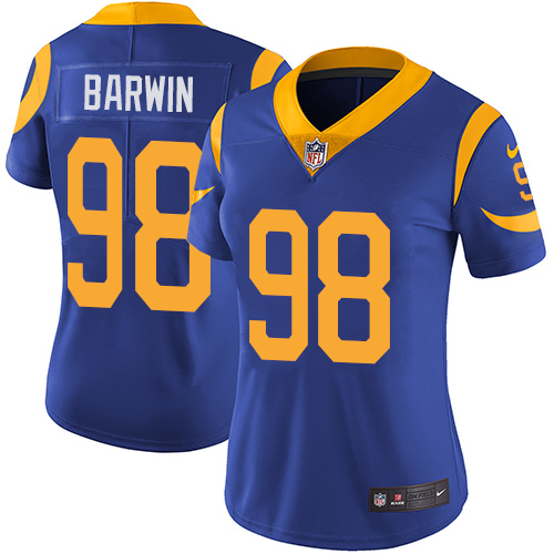 Nike Rams #98 Connor Barwin Royal Blue Alternate Women's Stitched NFL Vapor Untouchable Limited Jersey